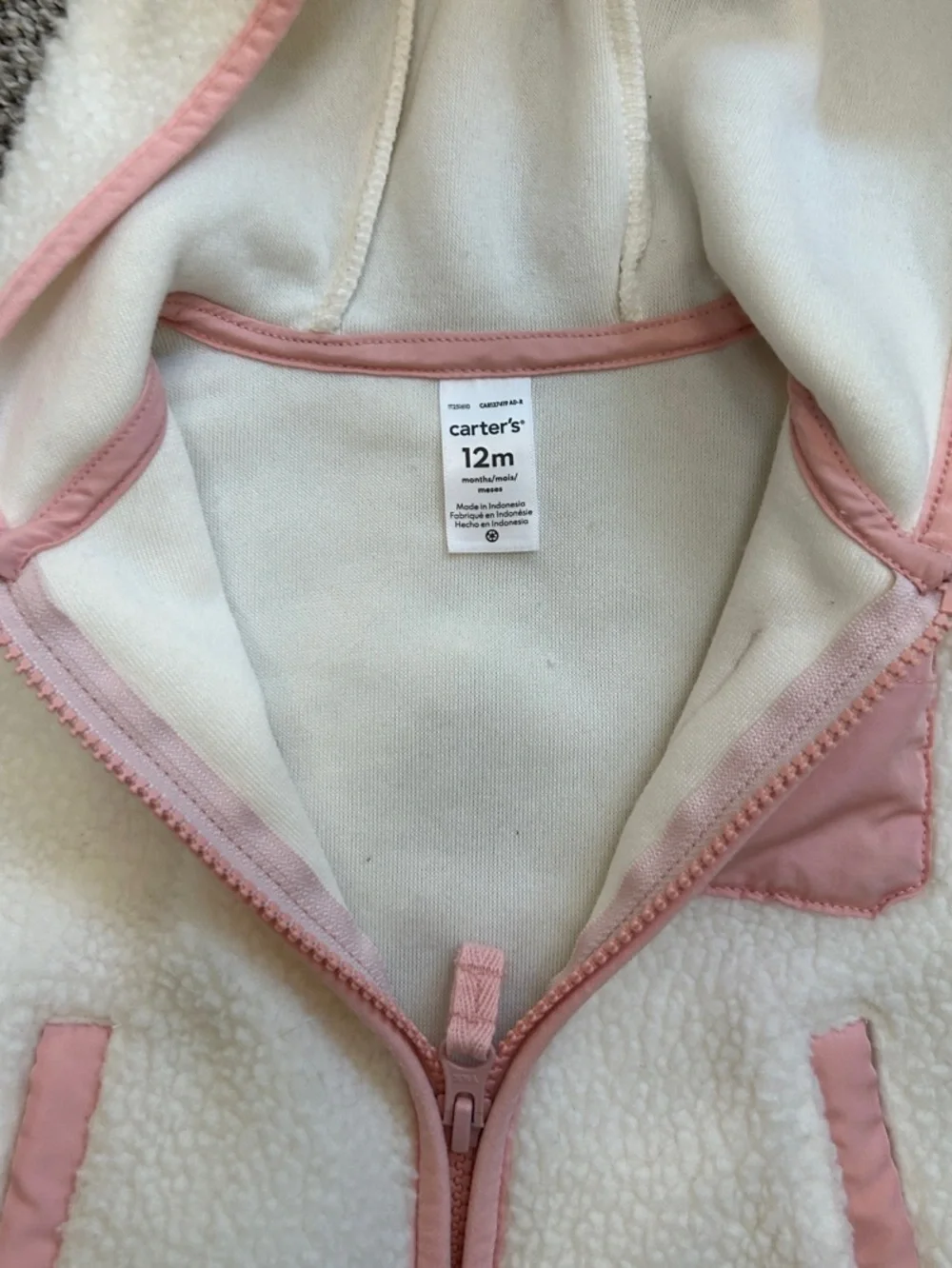 Carter’s baby girl Sherpa jacket